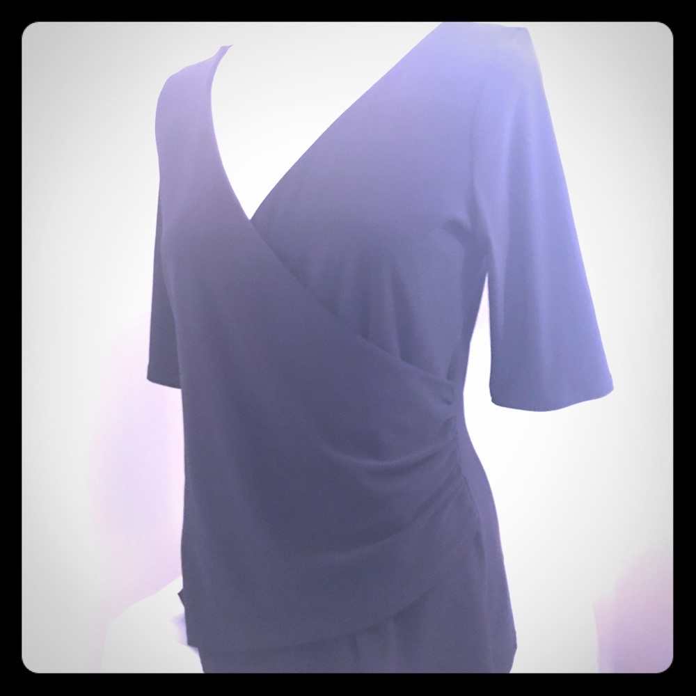 WHBM Black Blouse, Size Large